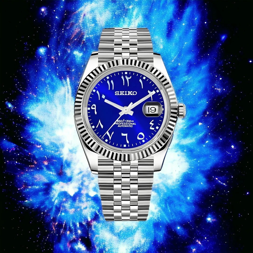 Seiko Mod Datejust (Blue Arabic)