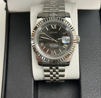 Seiko Mod Datejust (Gris Romain)