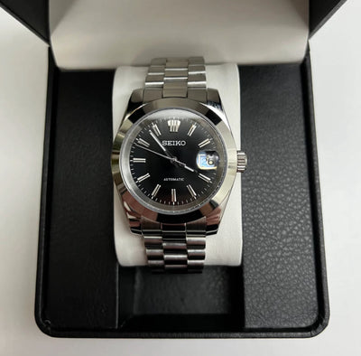 Seiko Mod Datejust (Black President)