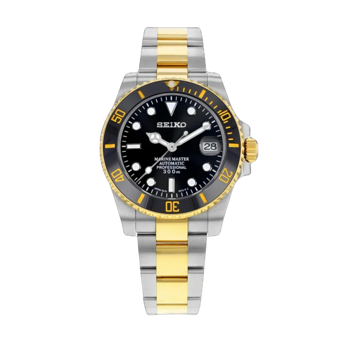 Seiko Mod Submariner Twotone