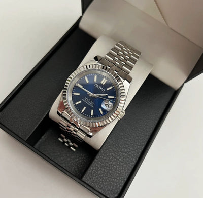 Seiko Mod Datejust (Blue Jubilee )