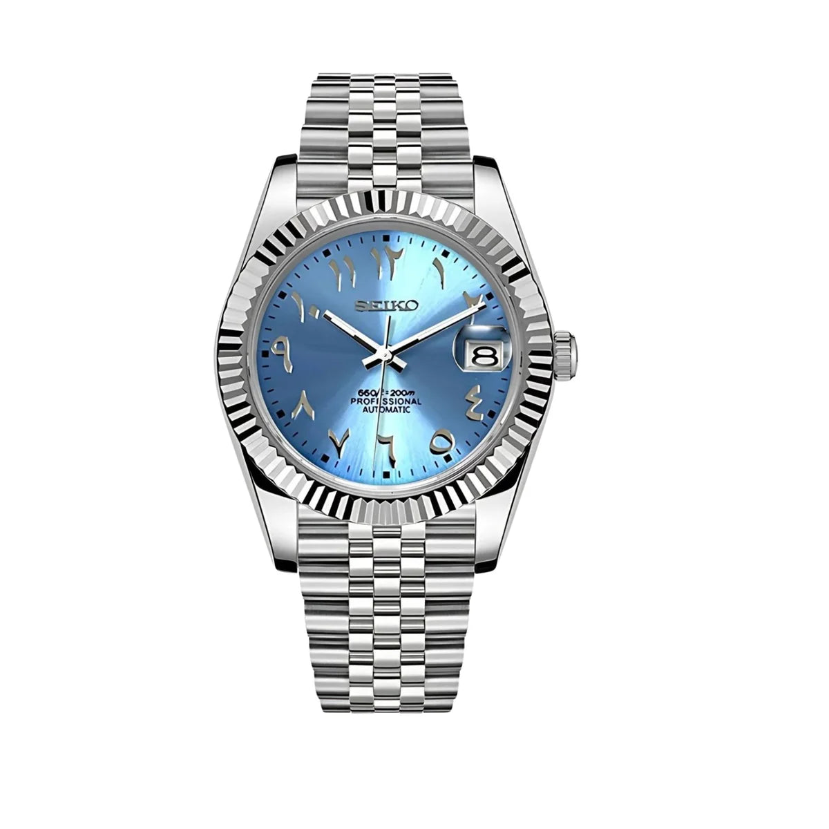 Seiko Mod Datejust (Blue Arabic)