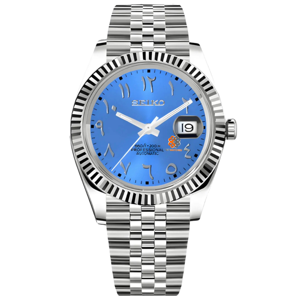 Seiko Mod Datejust (Tiffany Arabisch)