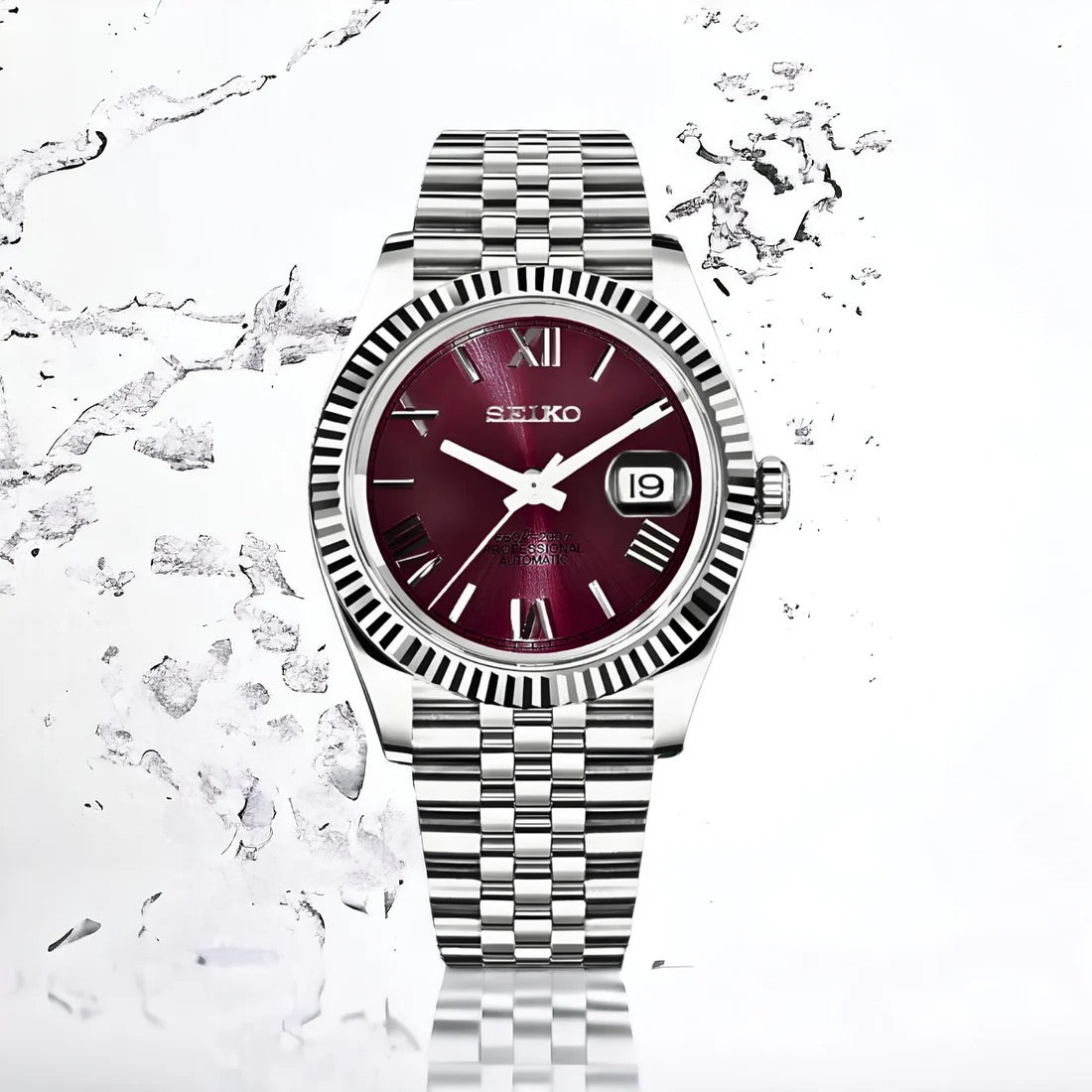 Seiko Mod Datejust (Roman Purple)