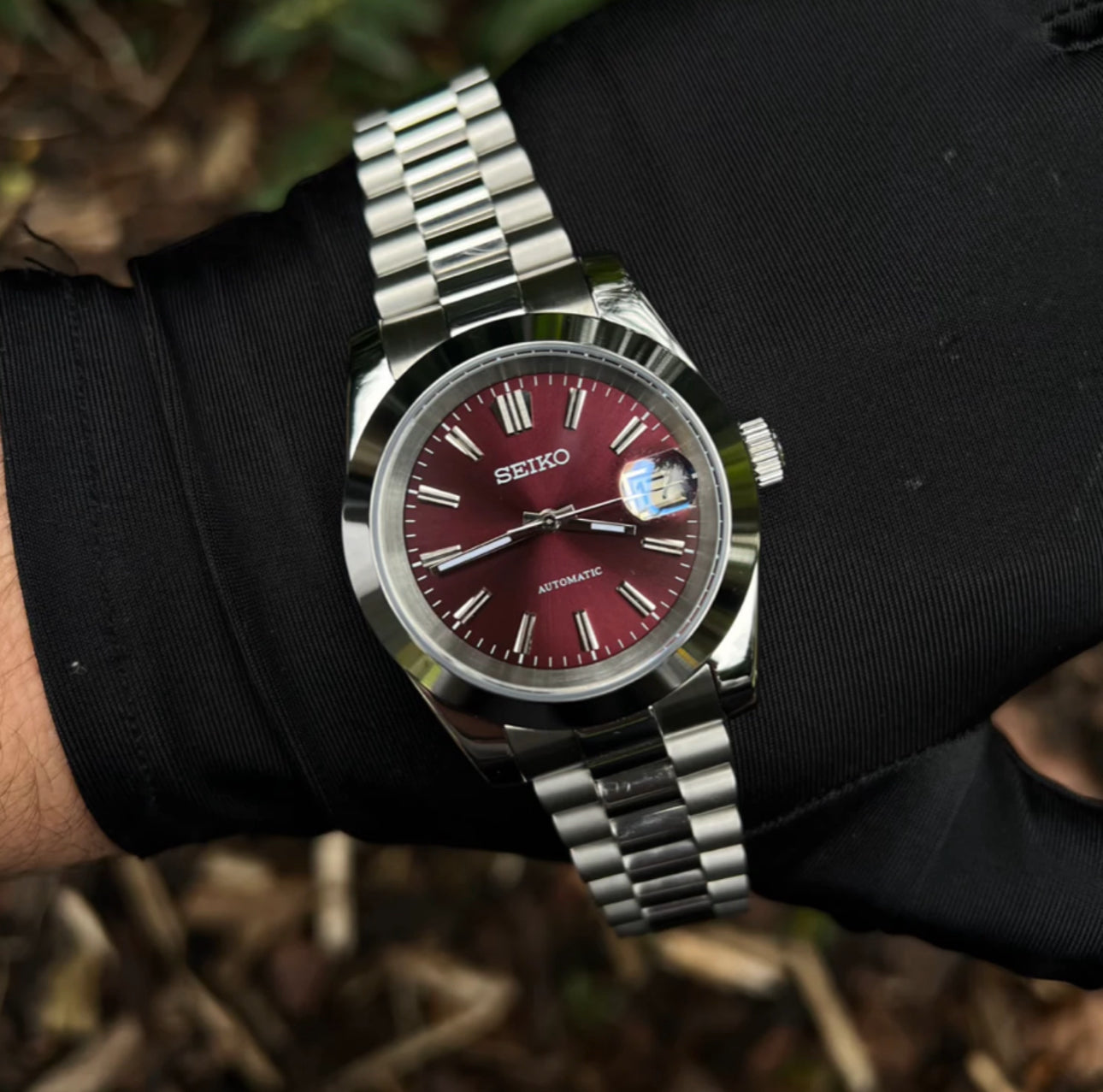 Seiko Mod Datejust (Président Rouge)