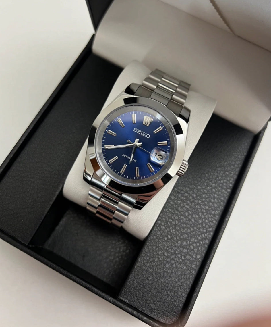 Seiko Mod Datejust (Président Bleu)