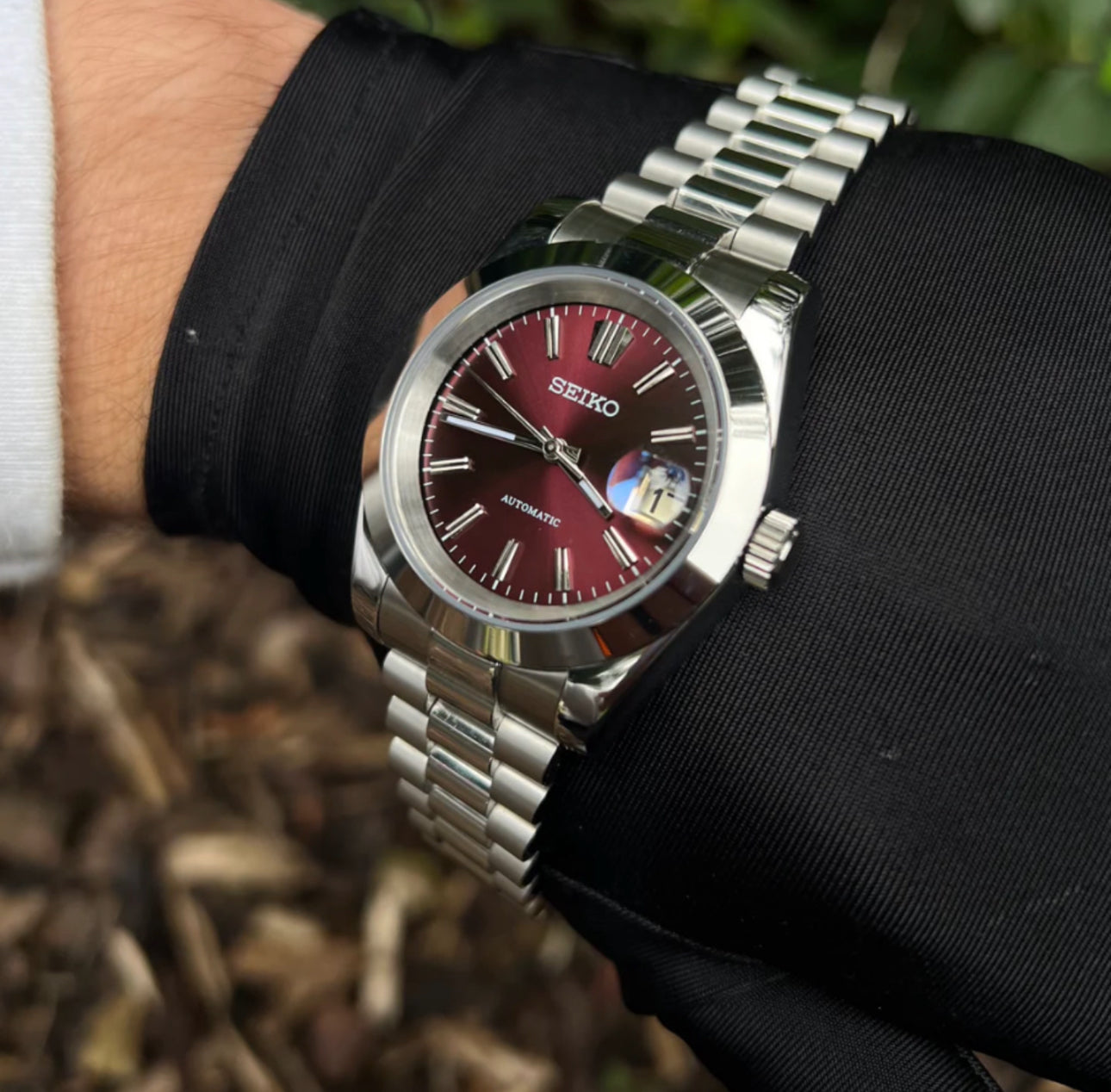 Seiko Mod Datejust (Président Rouge)