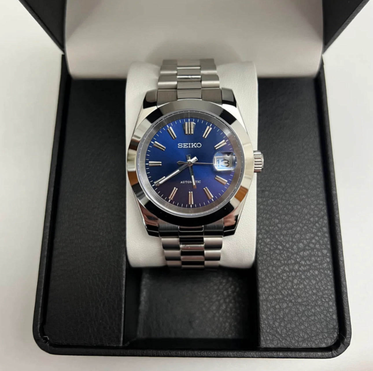 Seiko Mod Datejust (Président Bleu)