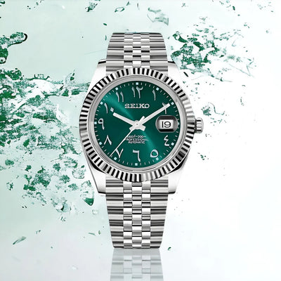 Seiko Mod Datejust (Green Arabic)