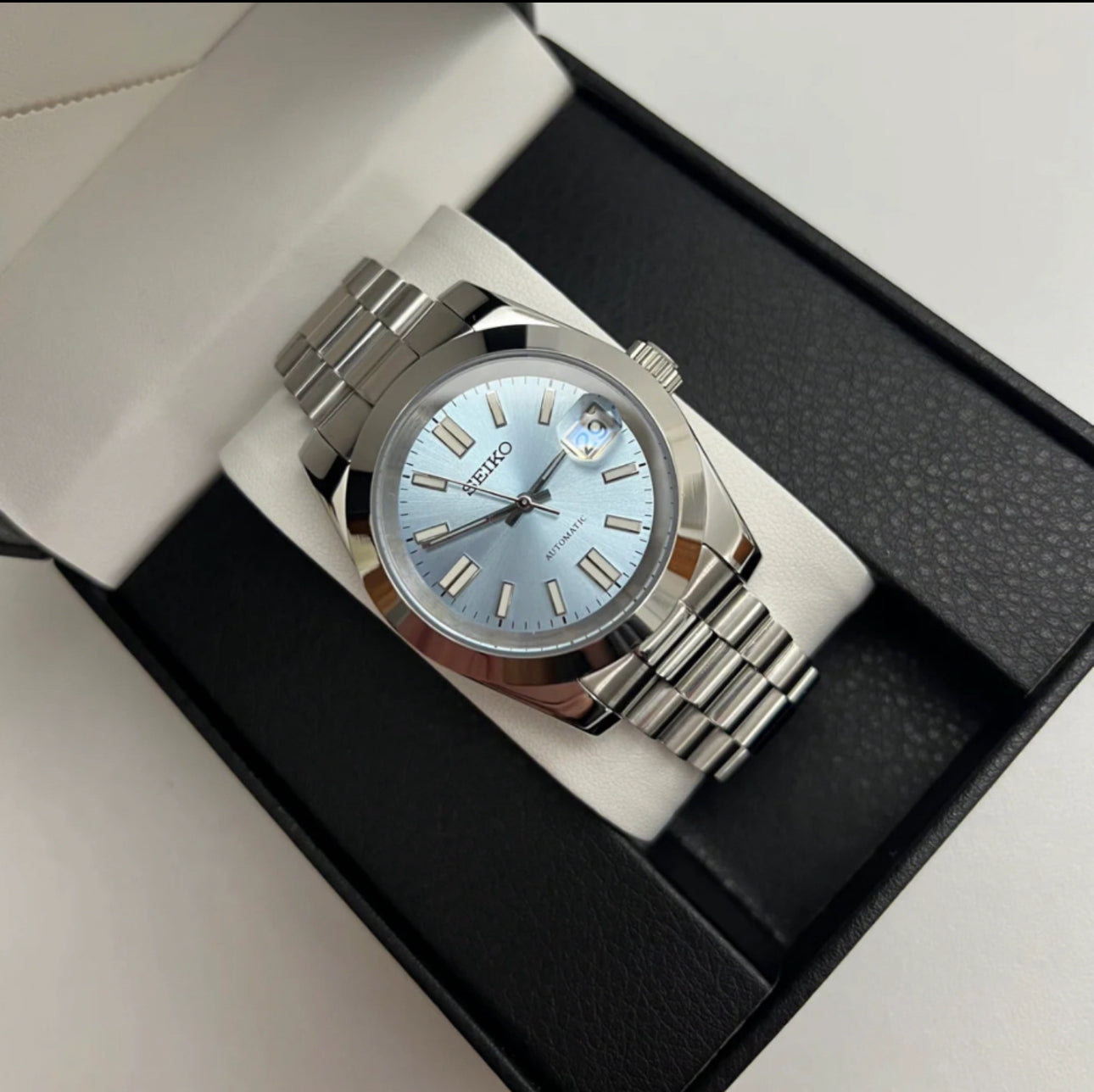 Seiko Mod Datejust (Ice Blue Jubilee)