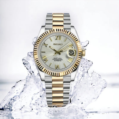 Seiko Mod Datejust (Roman Twotone)