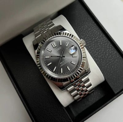 Seiko Mod Datejust (Grey Jubilee)