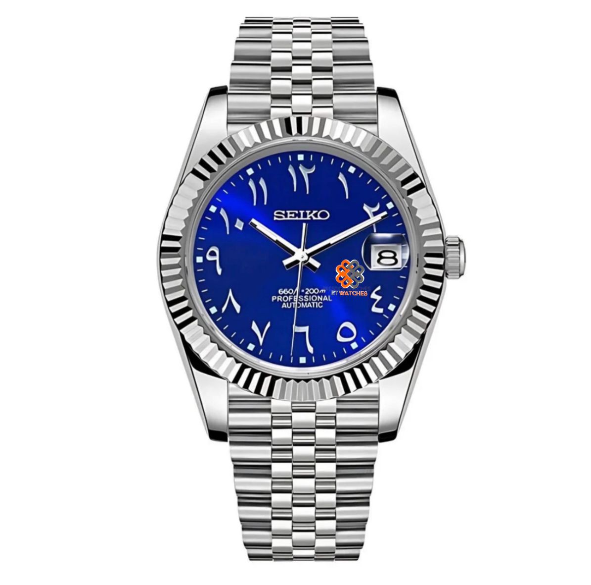 Seiko Mod Datejust (Blue Arabic)