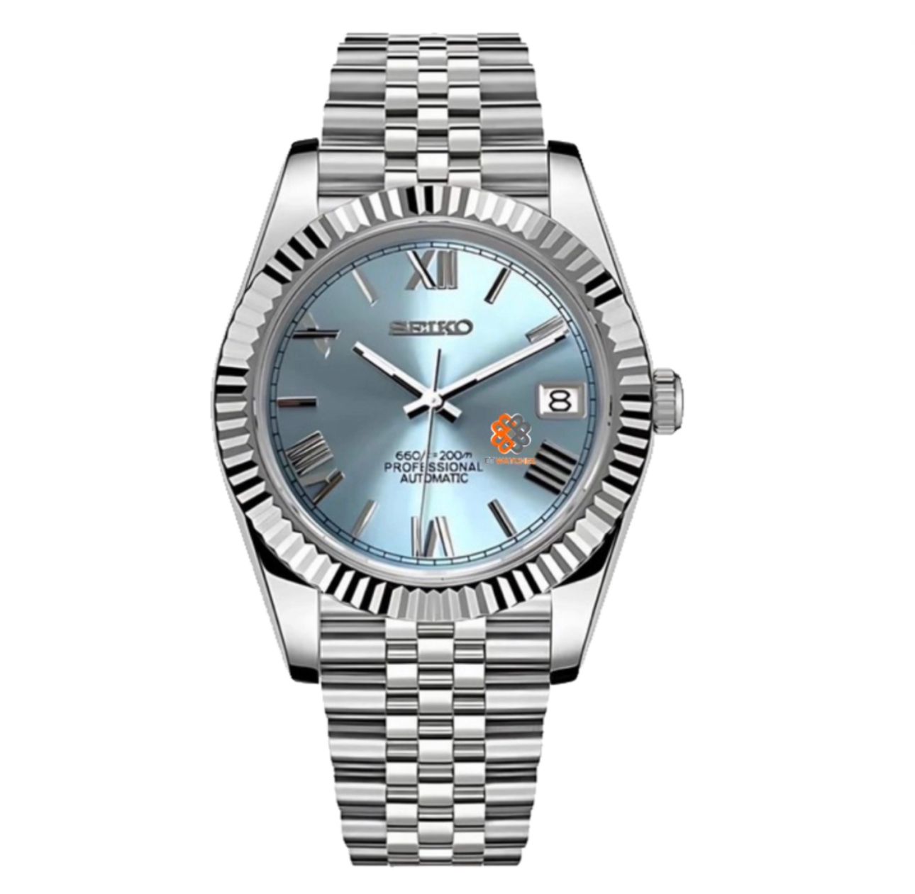 Seiko Mod Datejust (römische Tiffany)