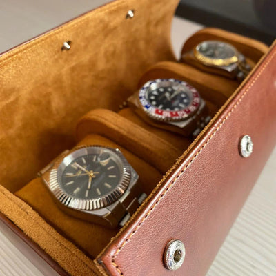 ENSEMBLE DE 3 ÉTUI DE VOYAGE POUR MONTRE