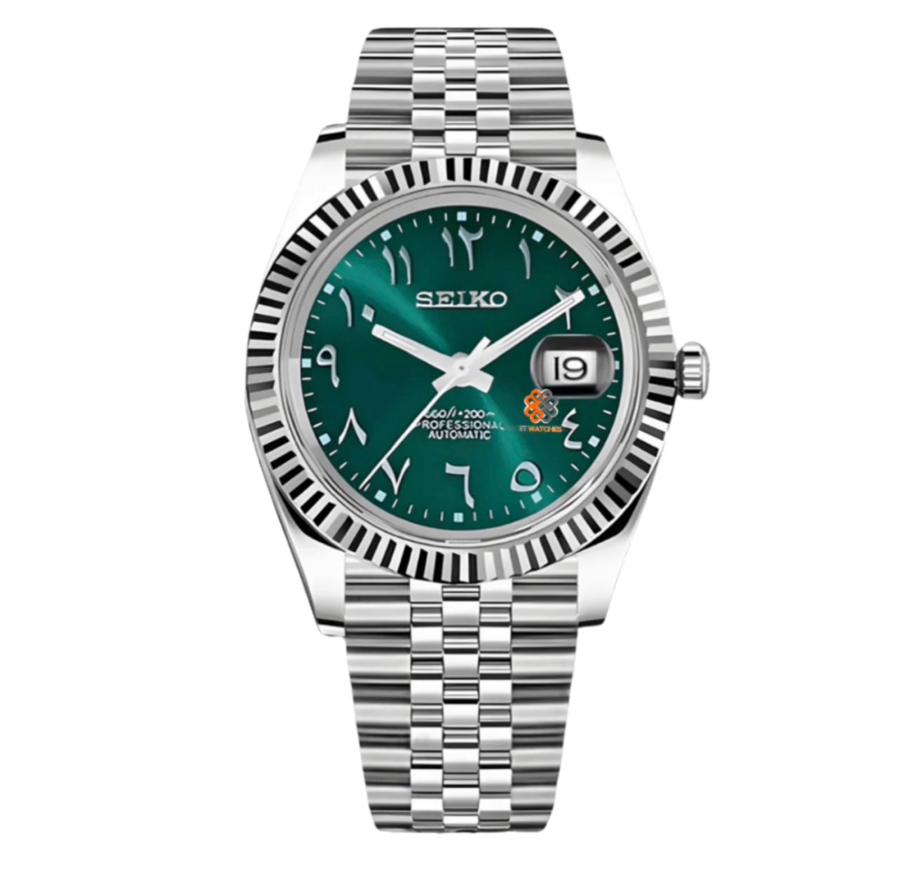 Seiko Mod Datejust (Green Arabic)