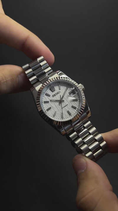 Seiko Mod Datejust (White Président)